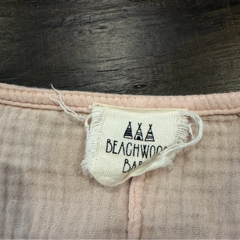 Beachwood Baby Gauze Cotton Jumpsuit Made in Italy One Size *Stain Rip* - Picture 5 of 7